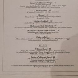 Dinner menu 6/2025