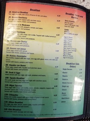Menu photo 2 La Tapatia Killeen, TX