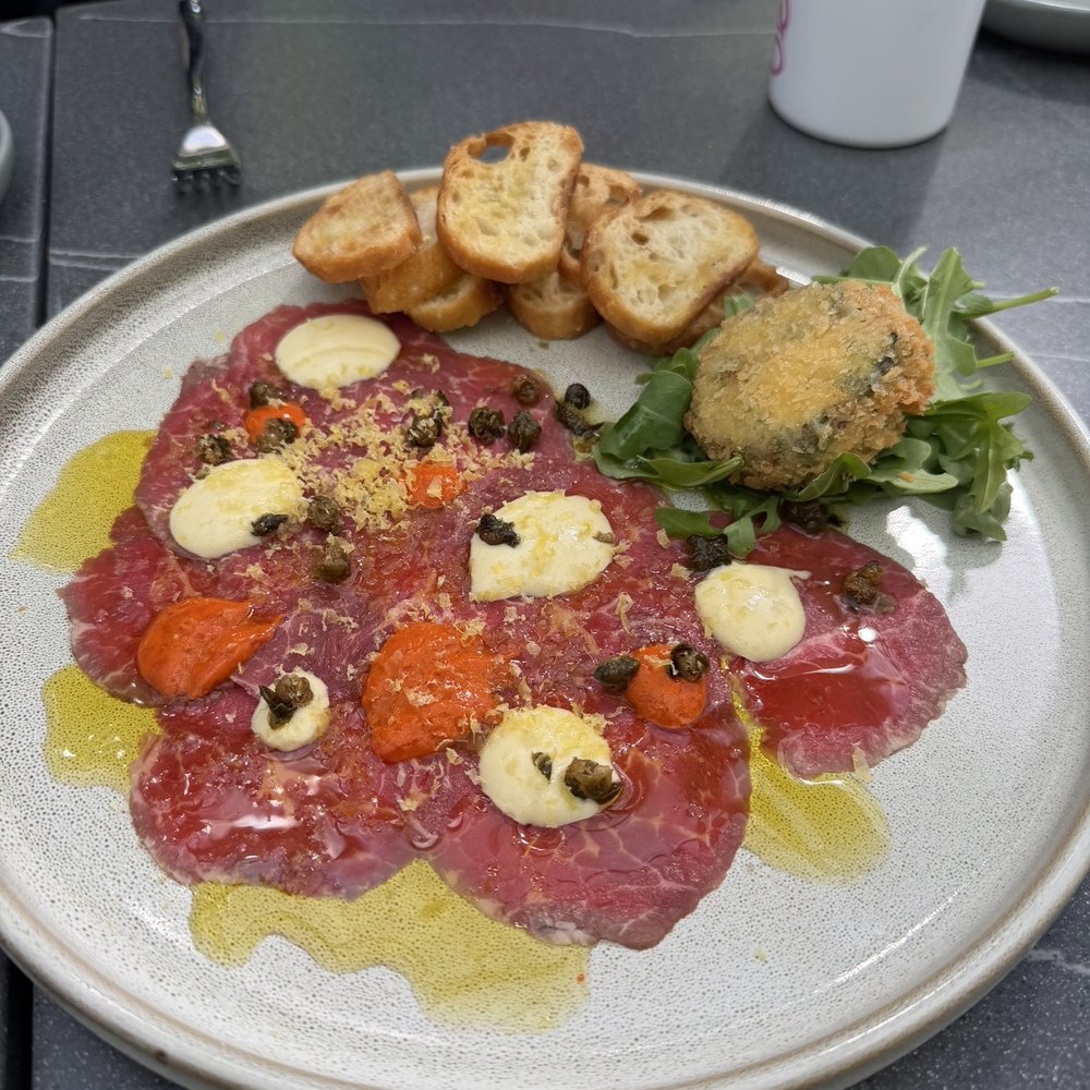 Aiona - Cold smoked carpaccio - Mediterranean Near Me - Sacramento, California Aiona - Cold smoked carpaccio - Mediterranean Near Me - Sacramento, California