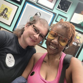 Evolved Body Art - Master Piercer, Clair, me, and my BEAUTIFUL bridge/art - Piercing Near Me - Columbus, Ohio