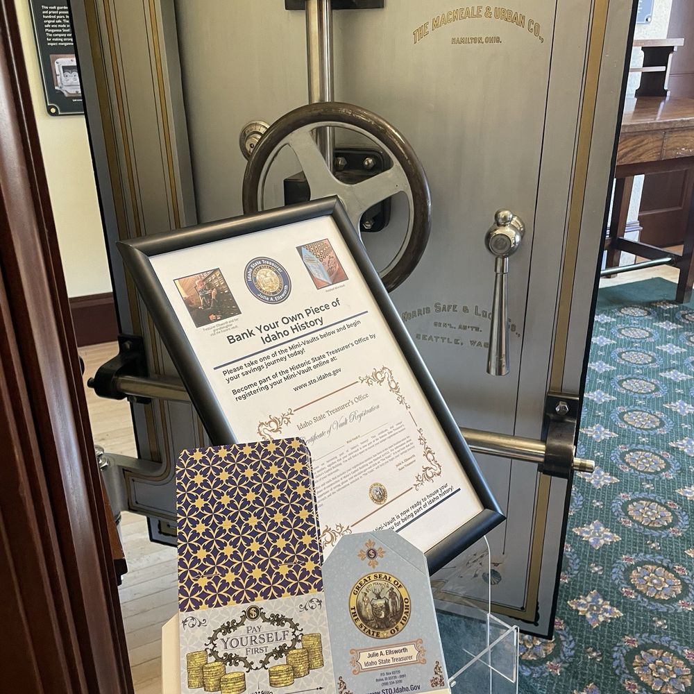 Idaho State Capitol - Have your kiddo make a bank and have it become part of the treasury - Landmarks & Historical Buildings Near Me - Boise, Idaho Idaho State Capitol - Have your kiddo make a bank and have it become part of the treasury - Landmarks & Historical Buildings Near Me - Boise, Idaho
