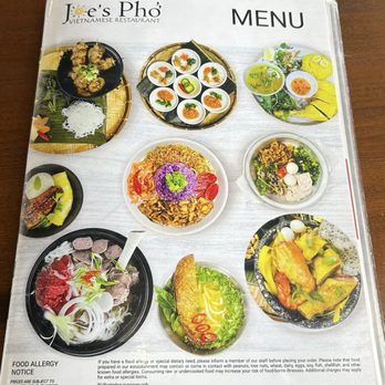 Joe's Pho Original - Menu - Vietnamese Near Me - San Leandro, California