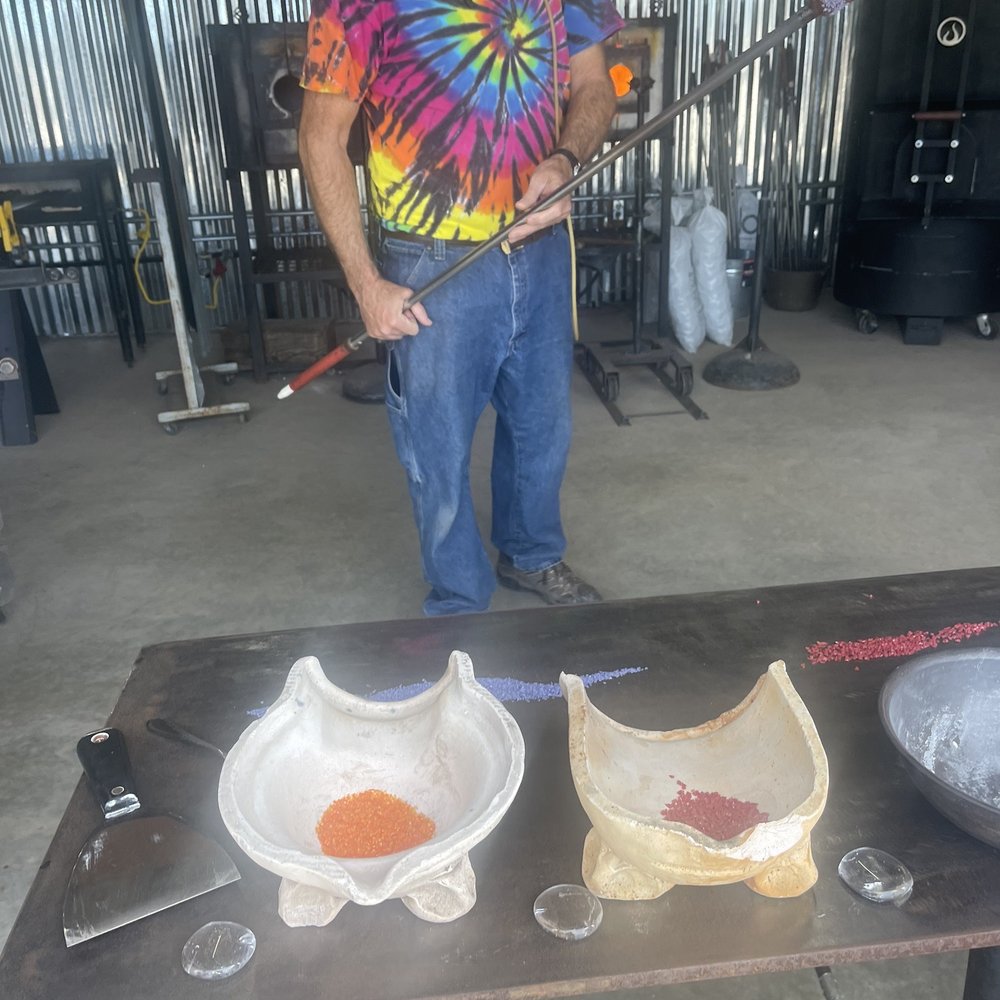 Glass blowing Glass blowing