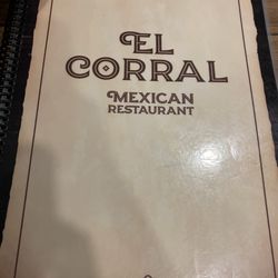 El Corral - Menu