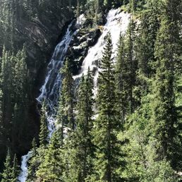 Waterfall as seen on the way up to Grassi Lakes via the "difficult" route