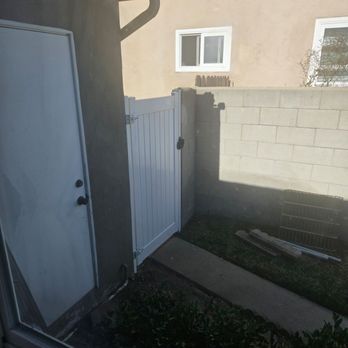 No Limit Fence - Here is our nice new vinyl gate :) - Fences & Gates Near Me - Huntington Beach, California