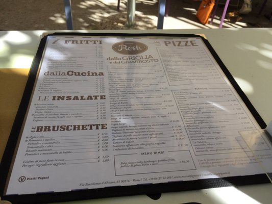Menu photo 2 Rosti al Pigneto Rome, RM