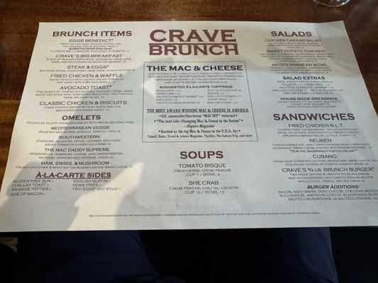 Menu photo 5 Crave Kitchen & Cocktails Mount Pleasant, SC