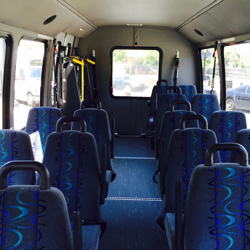 Mountain View Community Shuttle - Interior of the shuttle - Buses Near Me Mountain View Community Shuttle - Interior of the shuttle - Buses Near Me