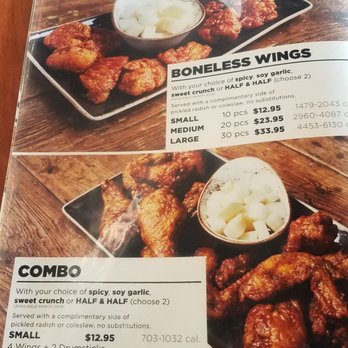 Bonchon Convoy - Menu - Chicken Wings Near Me - San Diego, California