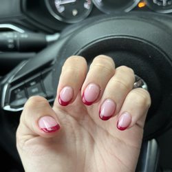 Olive Nails - Red french tip