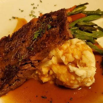 Angelas Eatery - Braised Lamb with mashed potatoes and carmalized carrots and green beans...the lamb was fall apart tender with a crispy edge - Mediterranean Near Me - Alameda, California Angelas Eatery - Braised Lamb with mashed potatoes and carmalized carrots and green beans...the lamb was fall apart tender with a crispy edge - Mediterranean Near Me - Alameda, California