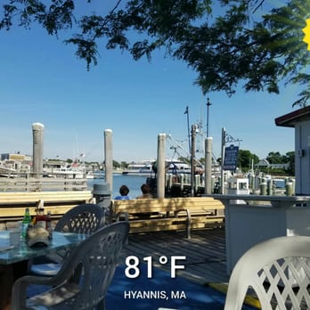 Hyannis Holiday Motel - Spankys across the street has great views and food. This is the outdoor dining view - Hotels Near Me - Hyannis, Massachusetts