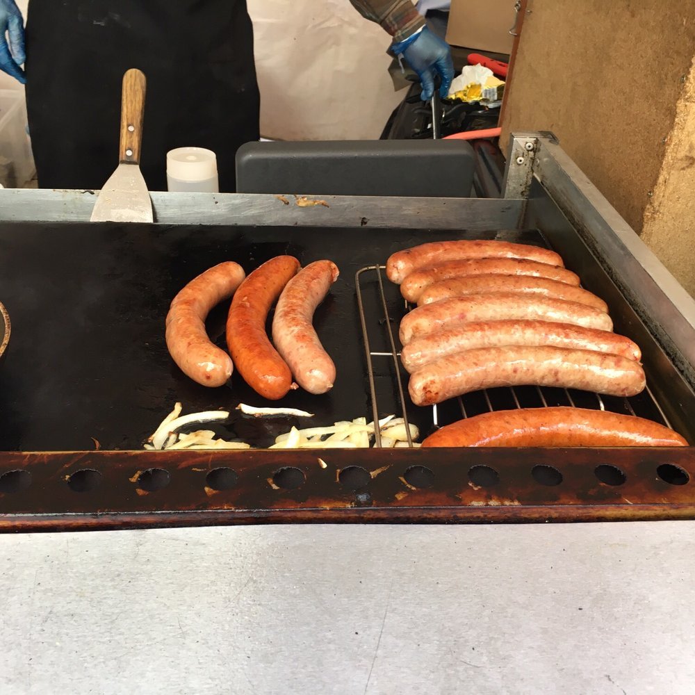 Fat Annie's - Bratwurst cooking.  Such a beautiful sight - Street Vendors Near Me - Droylsden, XGM