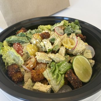 Arcade Downtown - 17 dollars for this poblano chicken salad - Cafes Near Me - Riverside, California