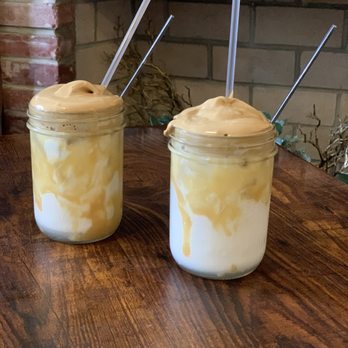 The Brunch Apothecary - Whipped coffee with almond milk and caramel - Breakfast & Brunch Near Me - Dacula, Georgia