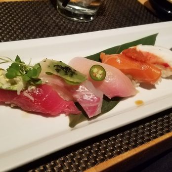 Sushi Roku - 5 piece sashimi. Part 2 of dine la menu - Sushi Bars Near Me - Pasadena, California Sushi Roku - 5 piece sashimi. Part 2 of dine la menu - Sushi Bars Near Me - Pasadena, California