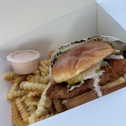Chicken Sandwich & Fries Chicken Sandwich & Fries