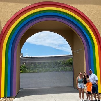 Ark Encounter - Entrance to the Ark Encounter after off-loading from the bus. People are so nice & happy to snap a quick pic! - Museums Near Me - Williamstown, Kentucky