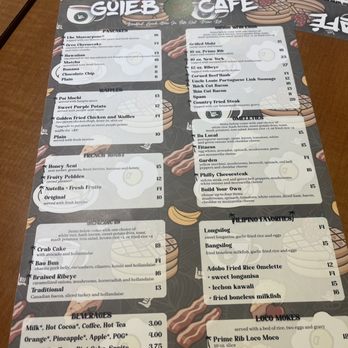 Guieb Cafe - Menu - New American Near Me - Honolulu, Hawaii Guieb Cafe - Menu - New American Near Me - Honolulu, Hawaii