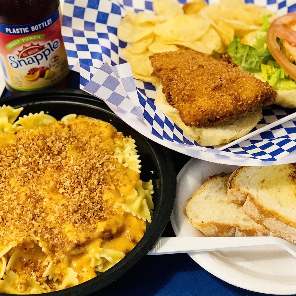 Don's Dock Seafood - Lobster mac n' cheese (good amount of lobster) and Cod Sandwich special (a fatty.) Both delish! - Seafood Markets Near Me - Des Plaines, Illinois Don's Dock Seafood - Lobster mac n' cheese (good amount of lobster) and Cod Sandwich special (a fatty.) Both delish! - Seafood Markets Near Me - Des Plaines, Illinois