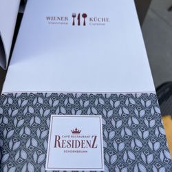 Café Restaurant Residenz - Menu