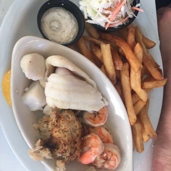 Marina Grille - Combo platter. Wasn't worth $30. - Seafood Near Me - Belmar, New Jersey Marina Grille - Combo platter. Wasn't worth $30. - Seafood Near Me - Belmar, New Jersey