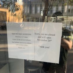 Hours closed