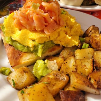 Alana's Cafe - Avocado Toast w/smoked salmon. - Breakfast & Brunch Near Me - Burlingame, California