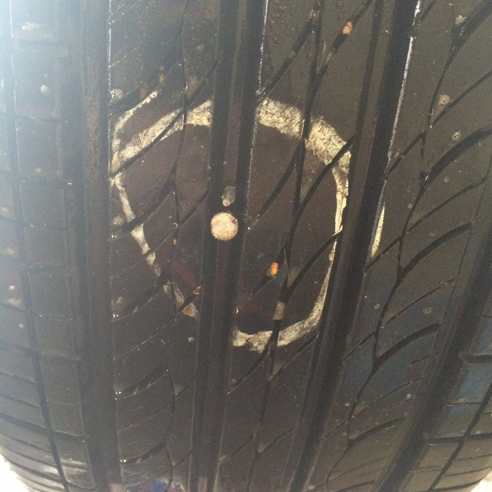 Monterrey Tire Center - Nail double puncture on tire - Tires Near Me - Houston, Texas Monterrey Tire Center - Nail double puncture on tire - Tires Near Me - Houston, Texas