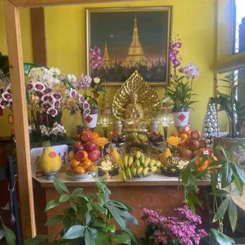 Mandalay Restaurant  - Restaurant Interior (Buddha Shrine) - Burmese Near Me - San Francisco, California