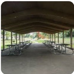 Johnson's Local Park - Gazebo you can rent with eight picnic tables (no grill).