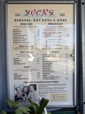 Menu photo 3 Yuca's Pasadena Pasadena, CA