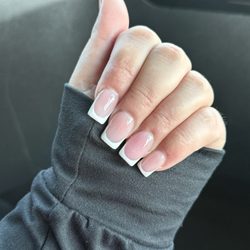 Natural white French tip