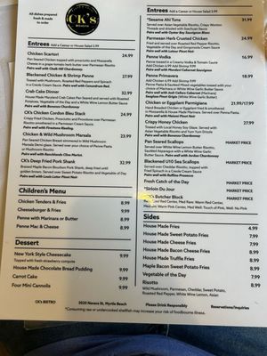 Menu photo 3 CK’s Bistro Myrtle Beach, SC