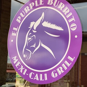 Purple Burrito - Window sign - Mexican Near Me - Springfield, Missouri