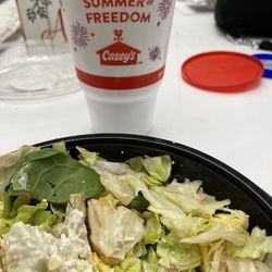 Casey's - Summer chicken salad with wilted lettuce