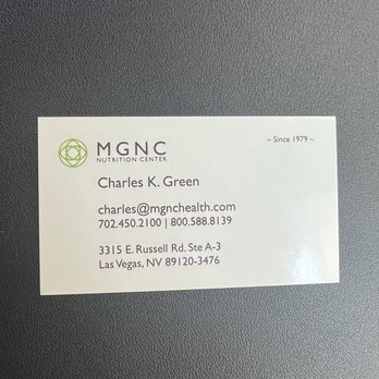 MGNC Nutrition Center - business card - Health Markets Near Me - Las Vegas, Nevada MGNC Nutrition Center - business card - Health Markets Near Me - Las Vegas, Nevada