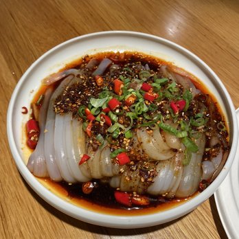 Chengdu Impression - Hot and Sour Jelly Noodle - love this dish! - Szechuan Near Me - Arcadia, California