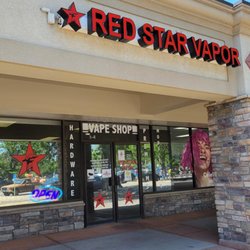 Red Star Vapor & Smoke - Exterior - Storefront and signage.