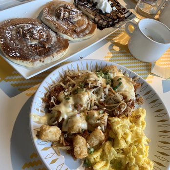 Hatch - Hashtag tots and eggs (get extra cheese sauce!) - Breakfast & Brunch Near Me - Huntington, New York