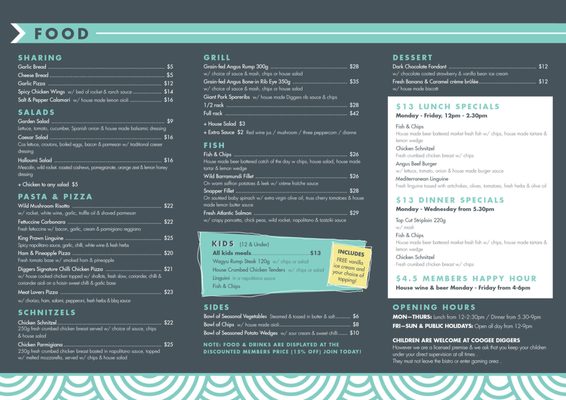 Menu photo 2 Coogee Diggers Coogee, NSW