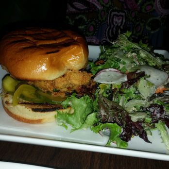 Laura Lee's - Fried chicken sandwich with honey mustard dressing - New American Near Me - Richmond, Virginia