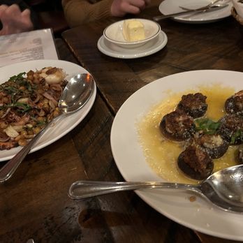Brooklyn Roots Italian - Octopus and stuffed mushrooms - Italian Near Me - Brooklyn, New York Brooklyn Roots Italian - Octopus and stuffed mushrooms - Italian Near Me - Brooklyn, New York