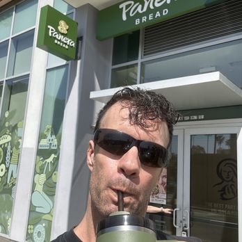 Panera Bread - Me with my tumbler I always bring in to fill up with iced coffee! - Salad Near Me - Los Angeles, California