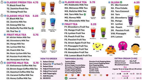 Menu photo 6 Rove Boba Tea Placerville, CA Menu photo 6 Rove Boba Tea Placerville, CA