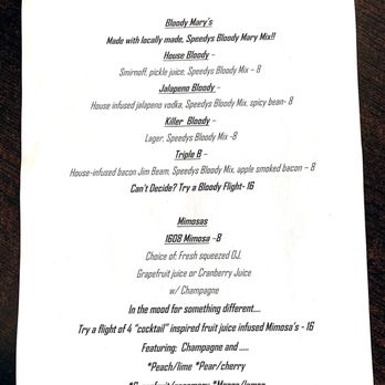 1608 Crafthouse - Brunch beverage menu - Gastropubs Near Me - Virginia Beach, Virginia