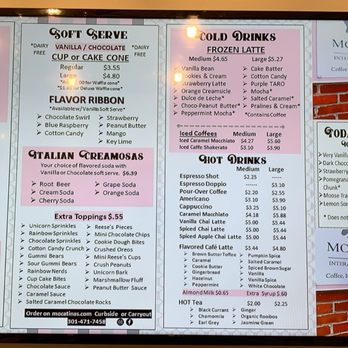 Mocatinas - Menu - Desserts Near Me - Leesburg, Virginia Mocatinas - Menu - Desserts Near Me - Leesburg, Virginia