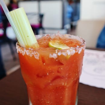 Beach Plum Kitchen - Spicy Bloody Mary.  Not as fancy as other places. - New American Near Me - Carlsbad, California