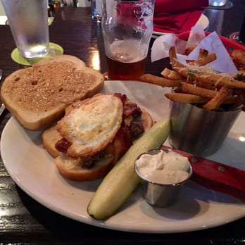 Red Cow St. Paul - Breakfast burger with truffle fries - Burgers Near Me - St Paul, Minnesota Red Cow St. Paul - Breakfast burger with truffle fries - Burgers Near Me - St Paul, Minnesota
